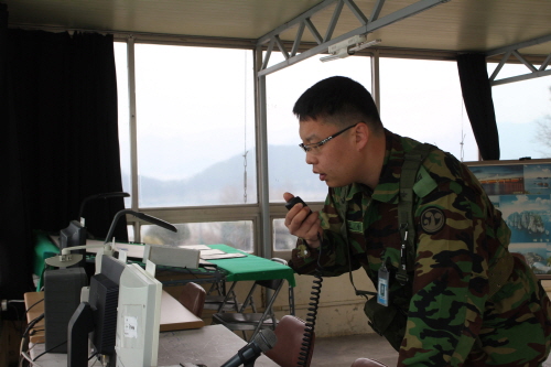 강민욱 중사는 해안경비 레이더 기지에 근무하고 있다 (사진=육군본부)